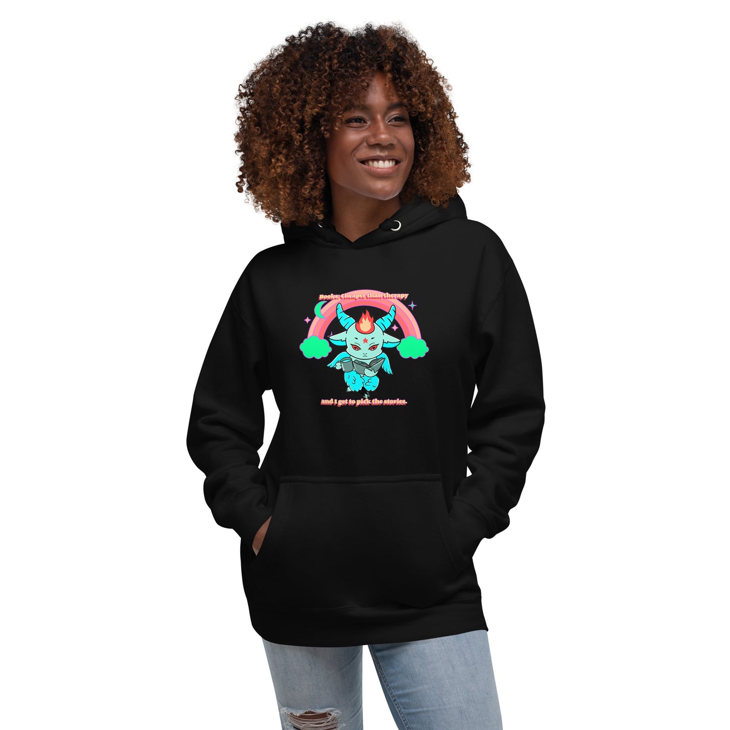 Baphomet reading Unisex Hoodie