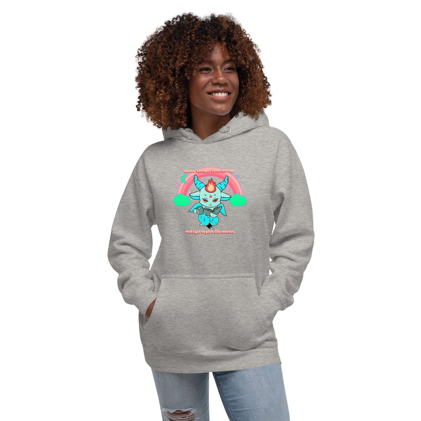 Baphomet reading Unisex Hoodie