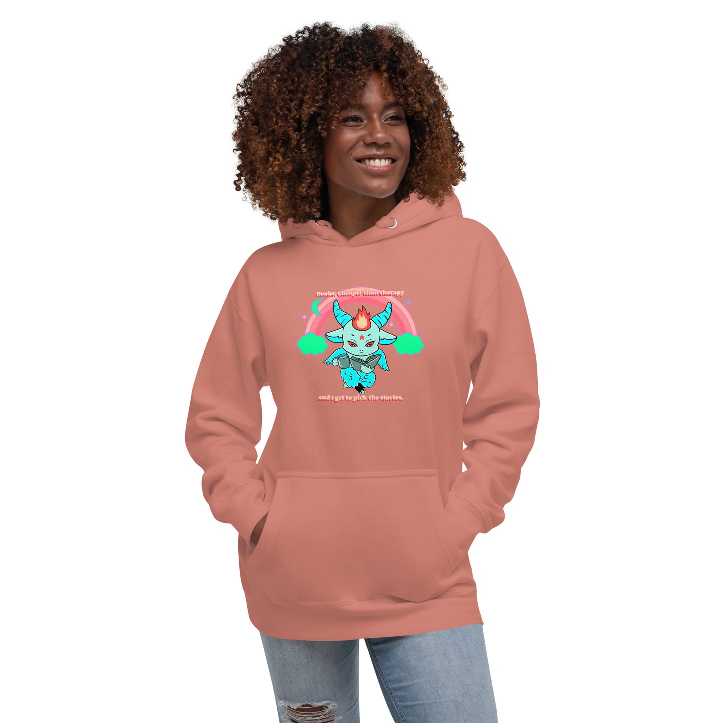 Baphomet reading Unisex Hoodie