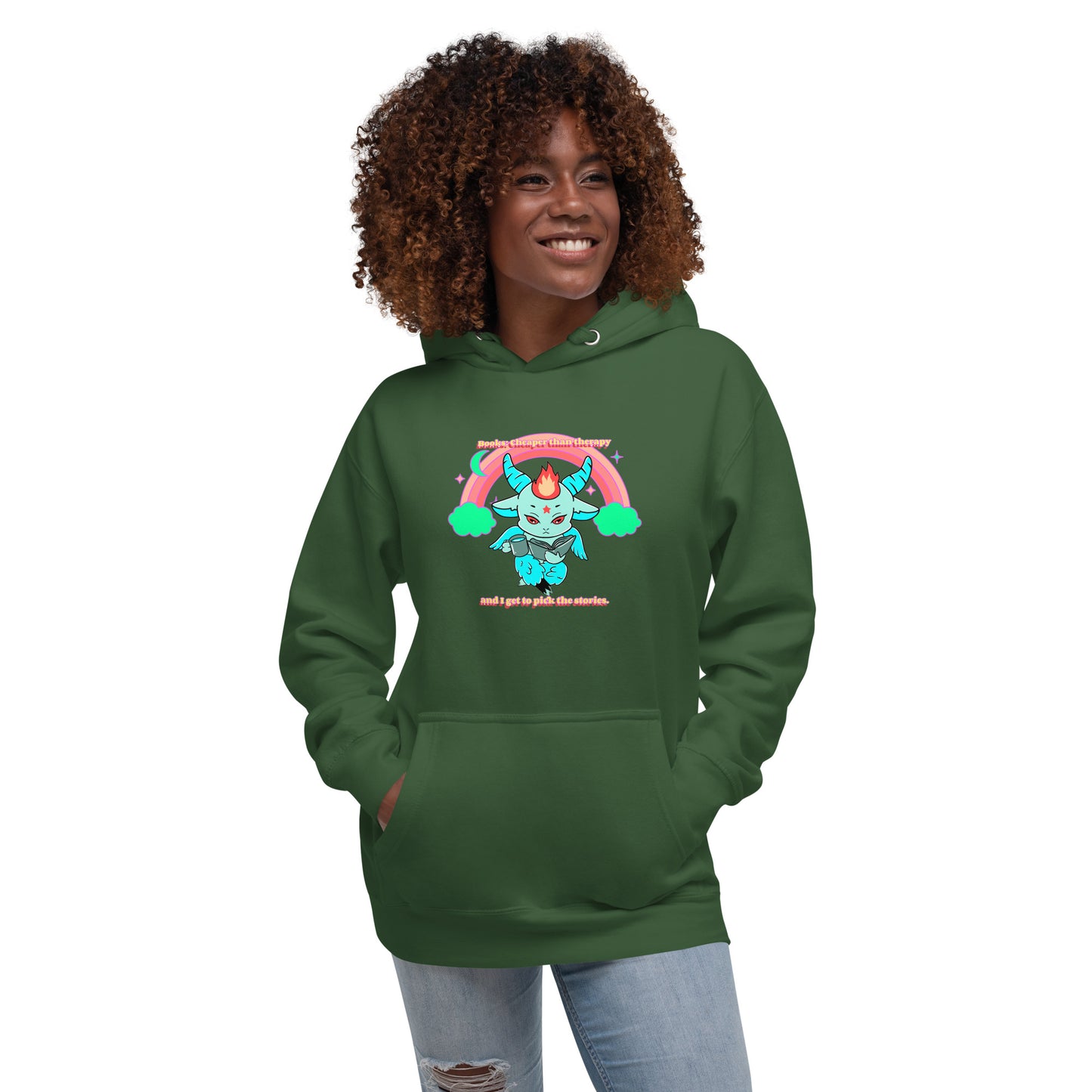 Baphomet reading Unisex Hoodie