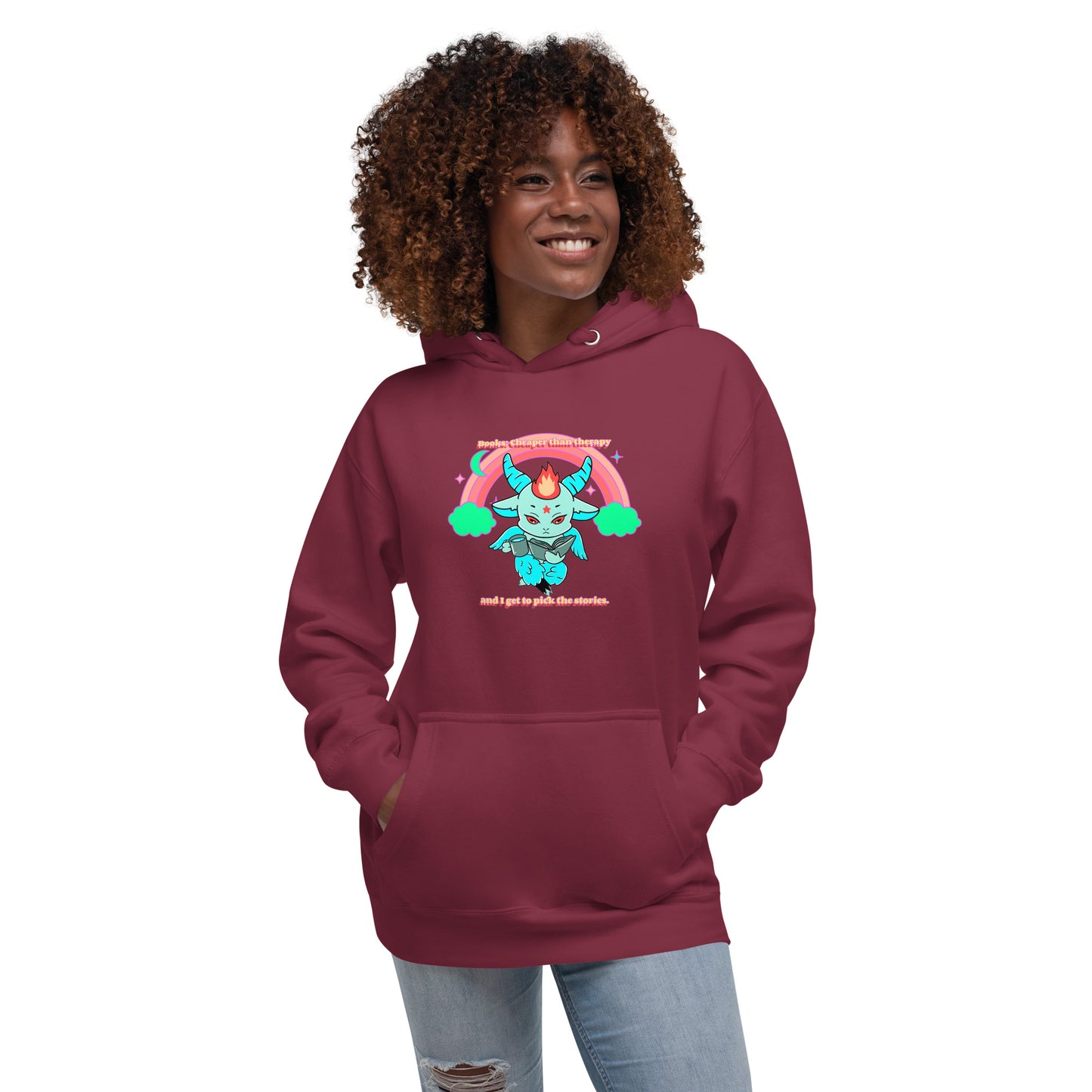 Baphomet reading Unisex Hoodie