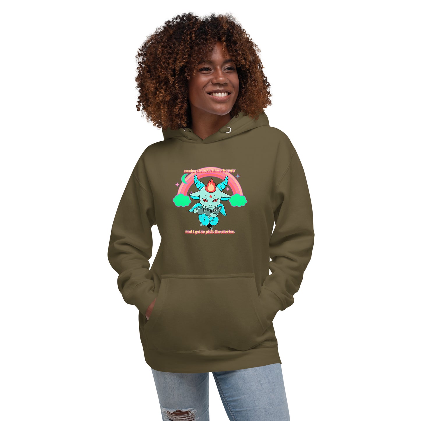 Baphomet reading Unisex Hoodie
