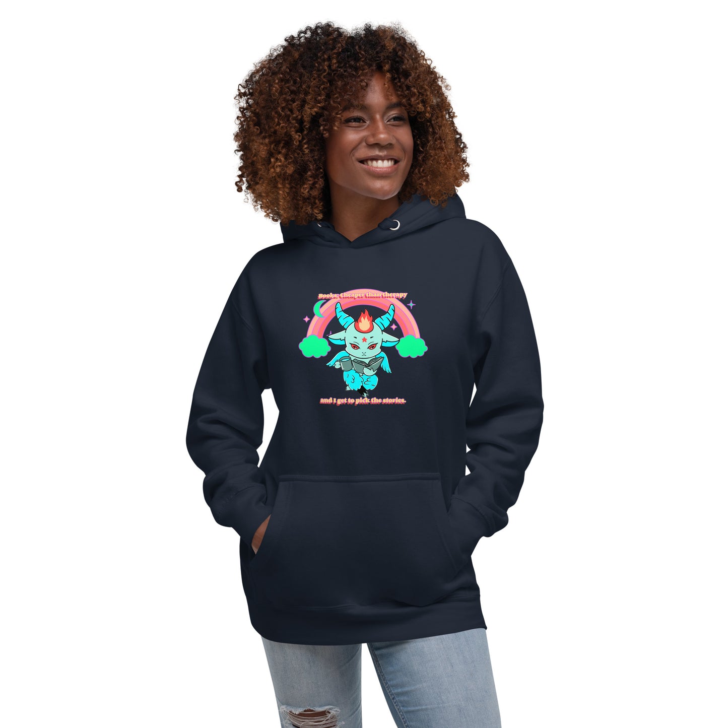 Baphomet reading Unisex Hoodie