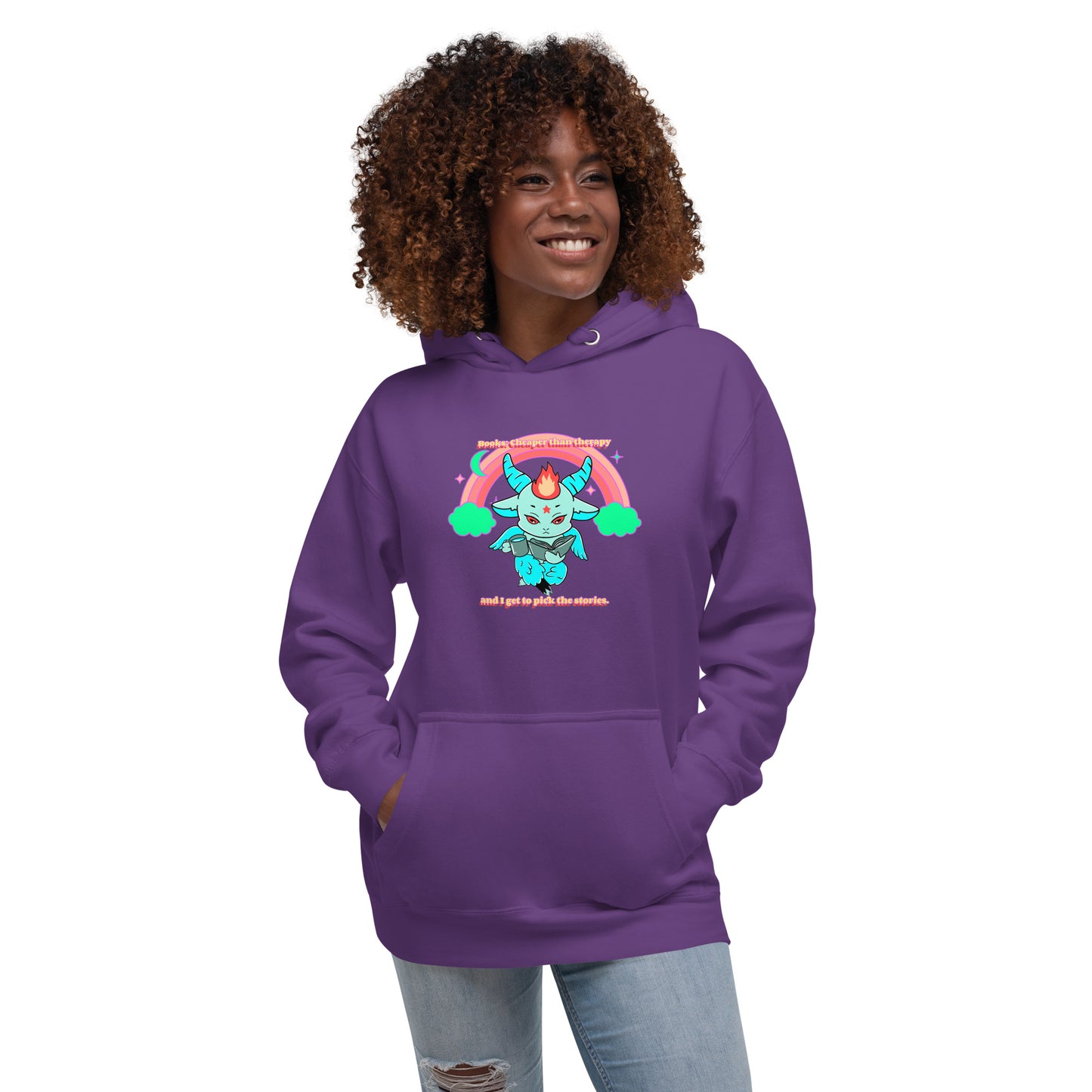 Baphomet reading Unisex Hoodie