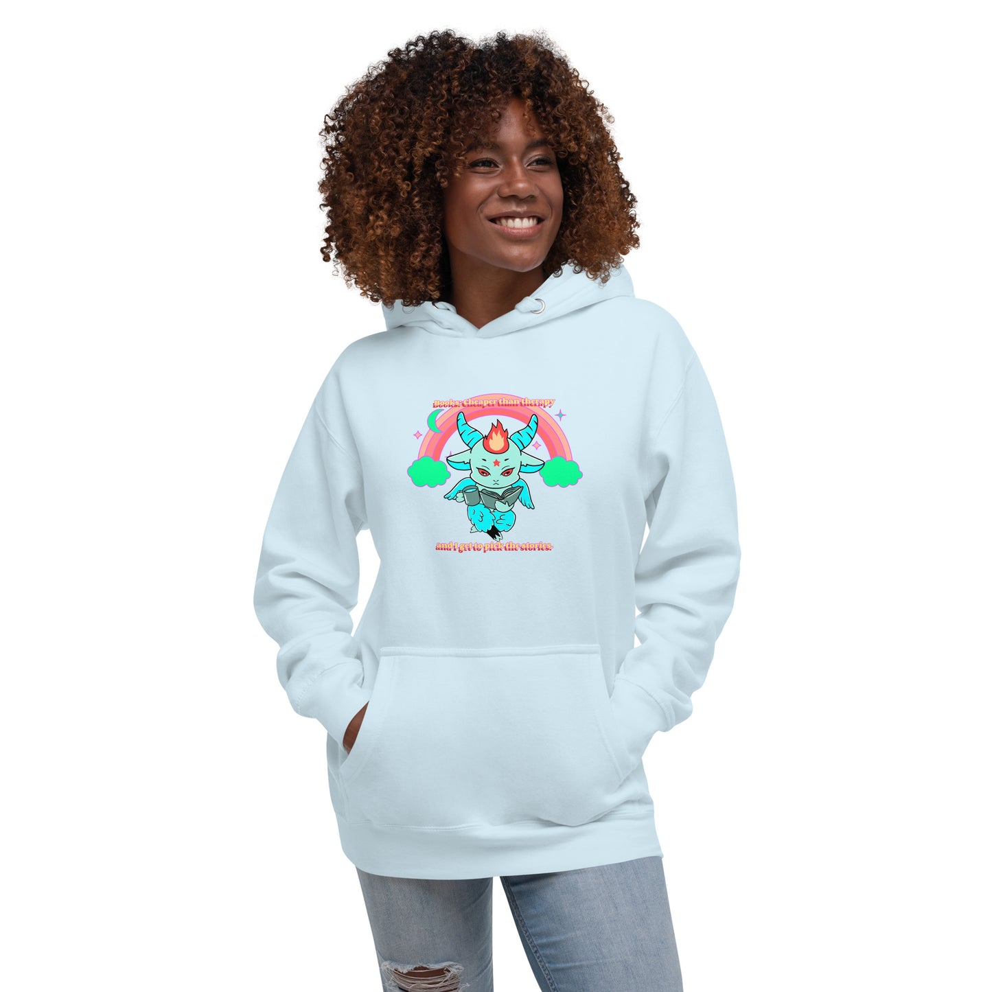 Baphomet reading Unisex Hoodie