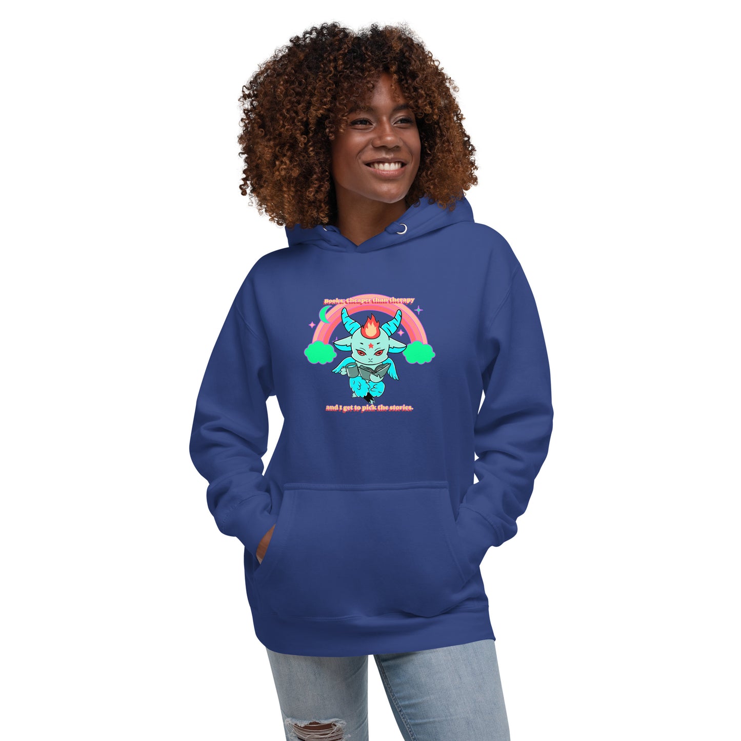 Baphomet reading Unisex Hoodie