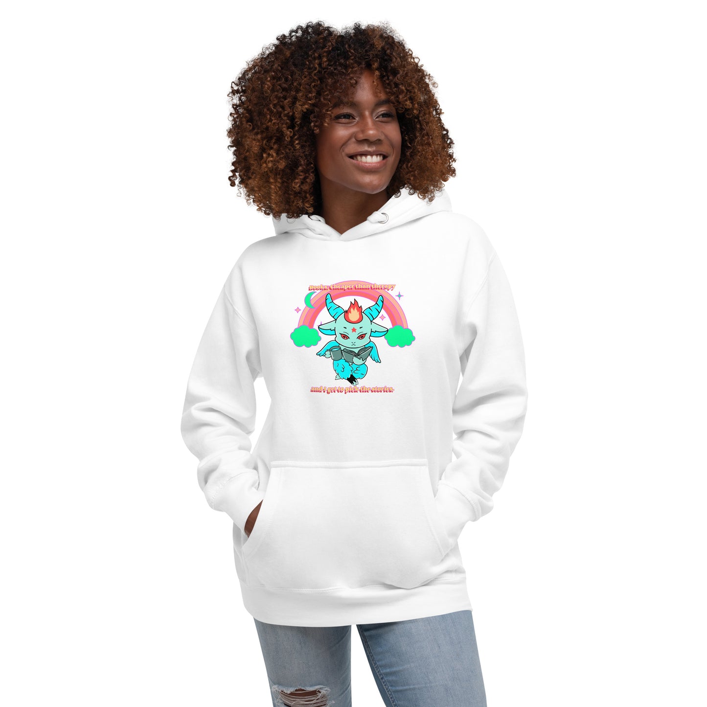 Baphomet reading Unisex Hoodie