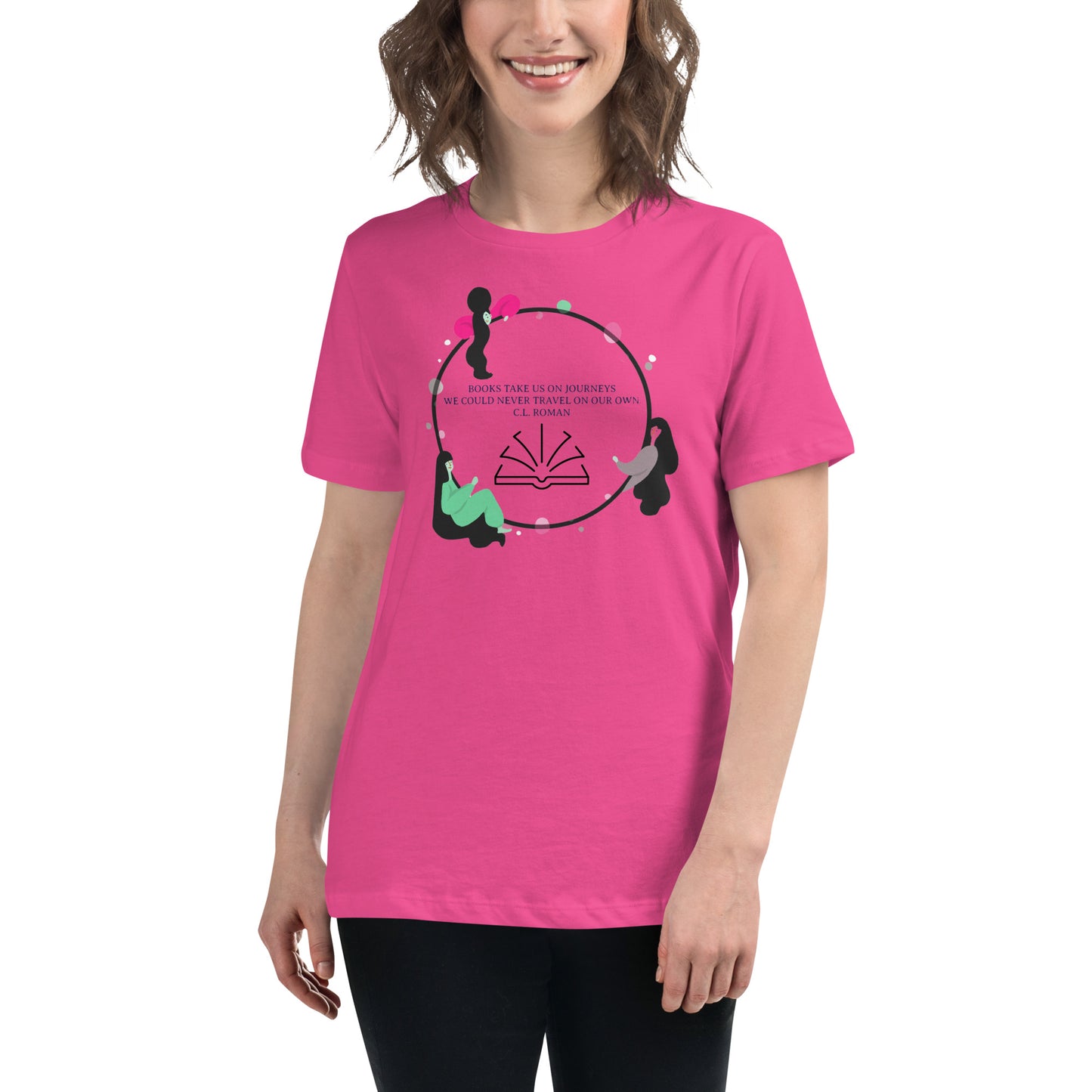 Books take us on journeys Women's Relaxed T-Shirt