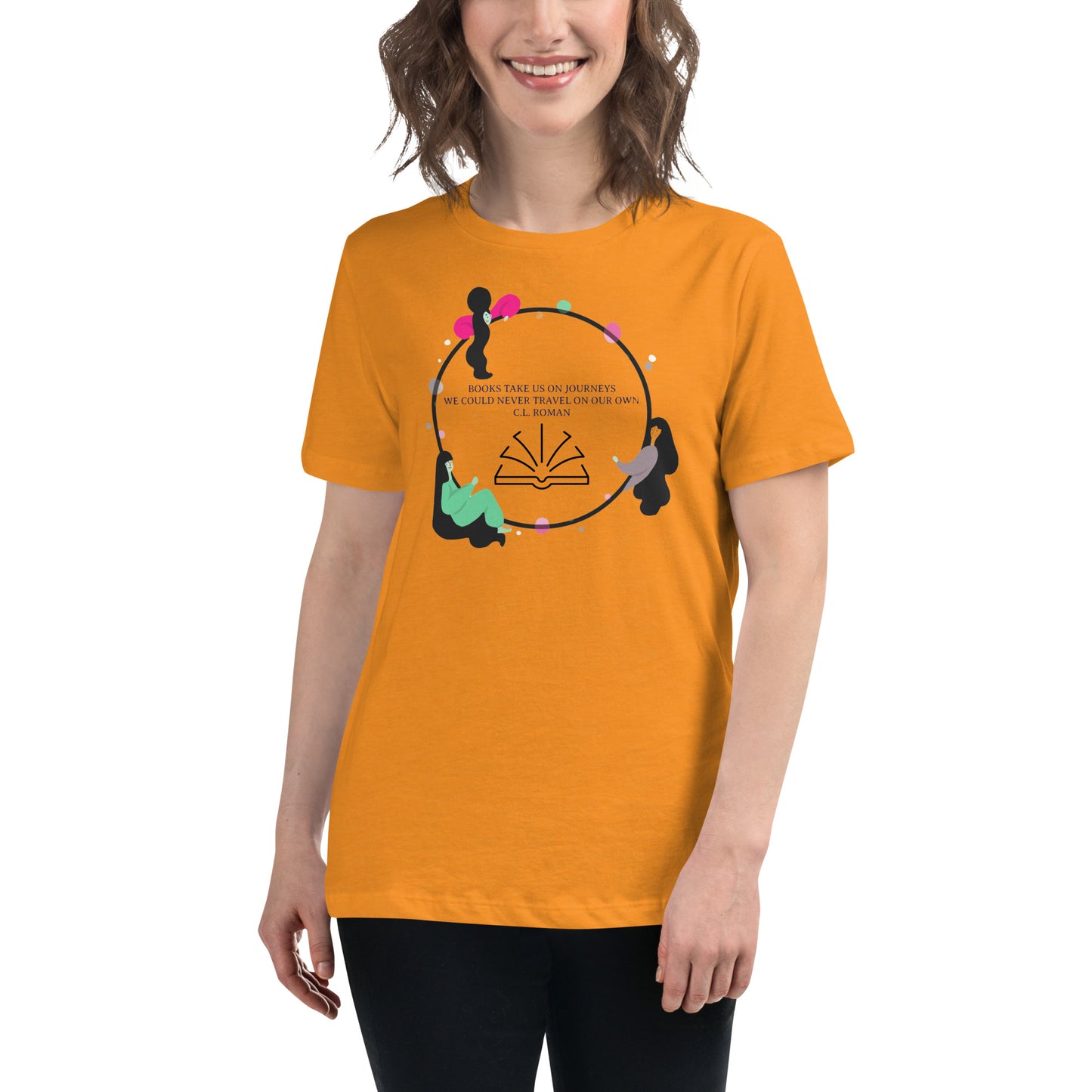Books take us on journeys Women's Relaxed T-Shirt