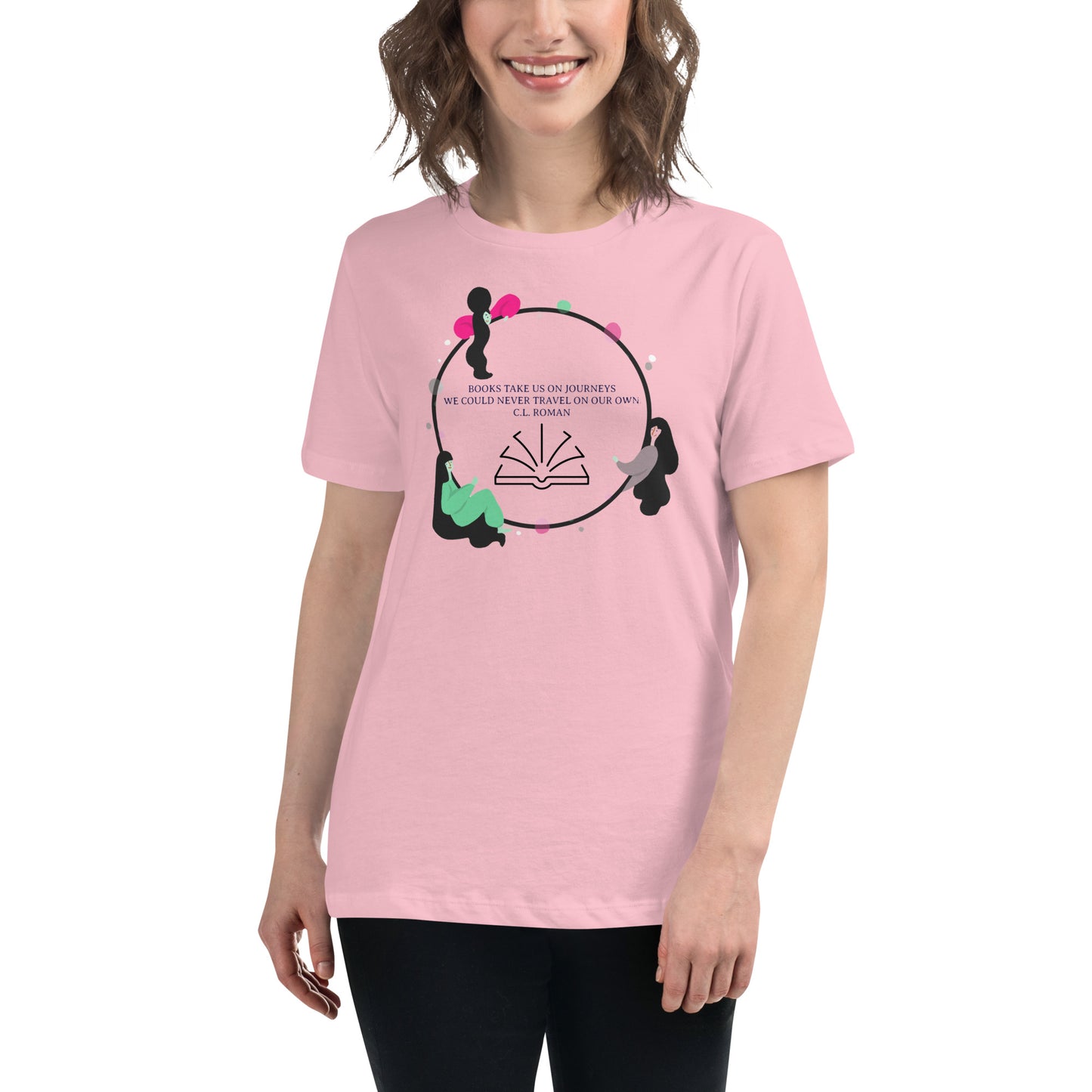 Books take us on journeys Women's Relaxed T-Shirt