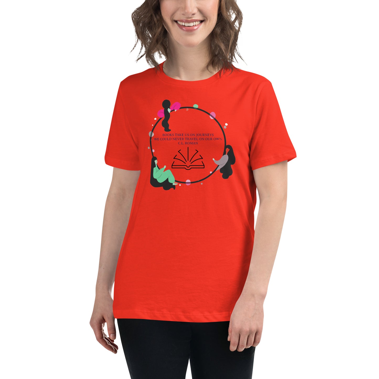 Books take us on journeys Women's Relaxed T-Shirt