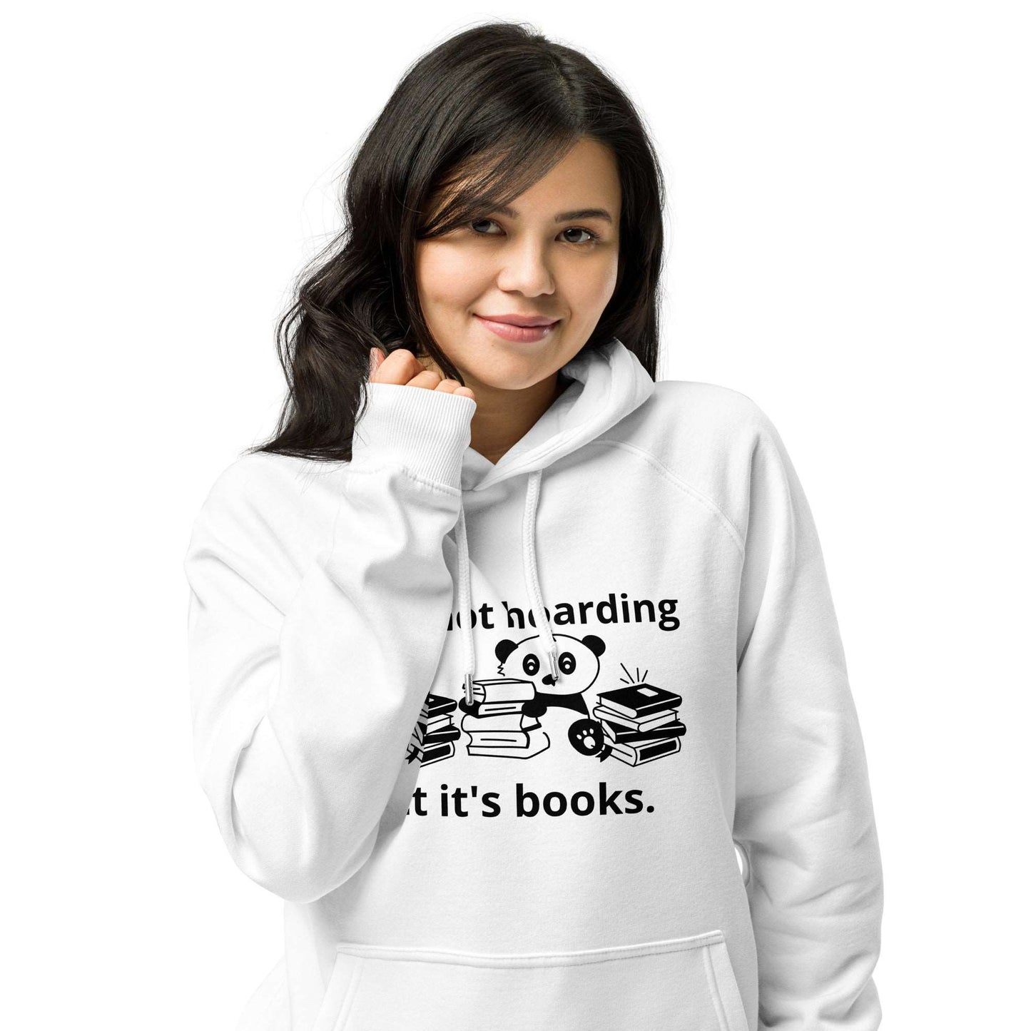 It's not hoarding Unisex eco raglan hoodie