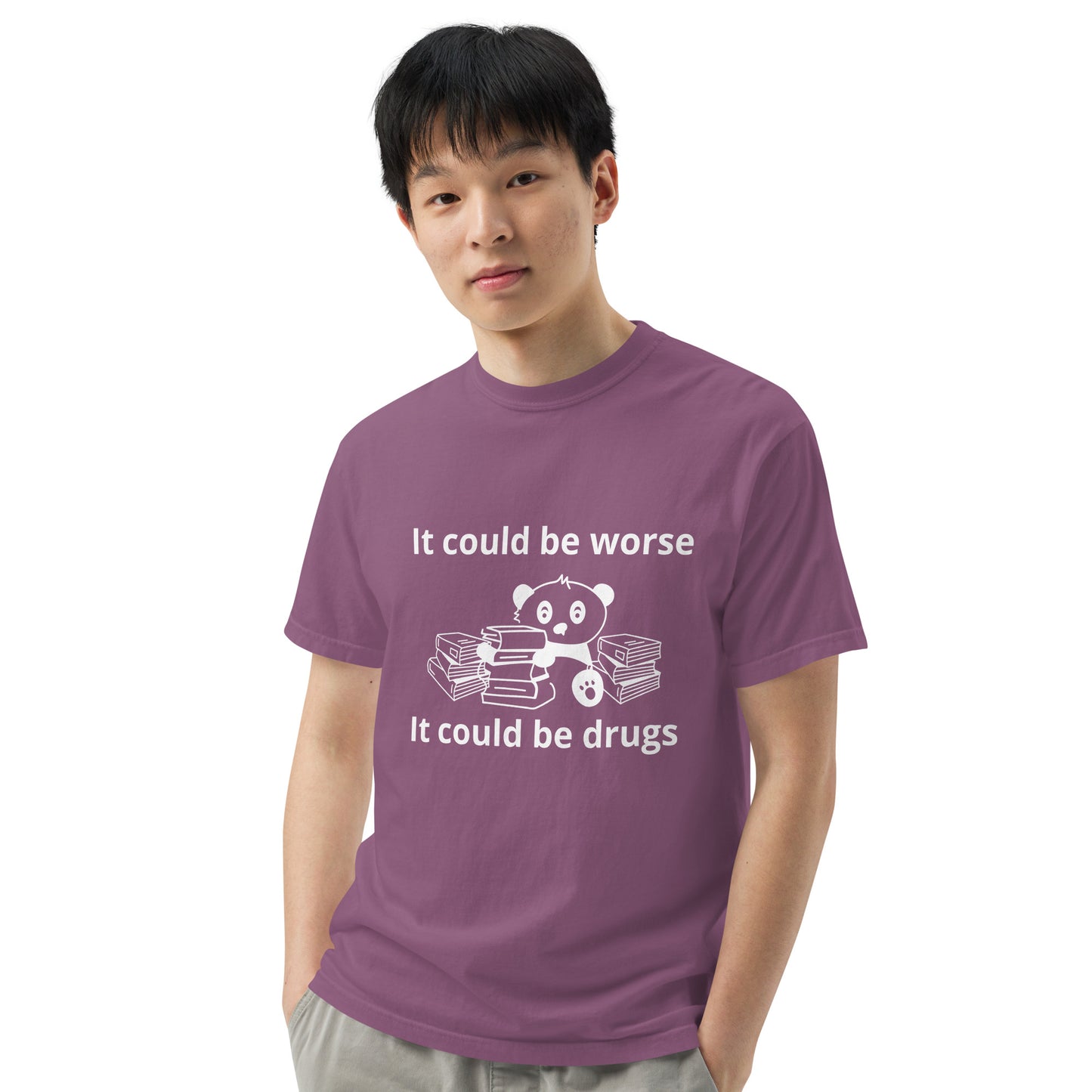 It could be worse Unisex garment-dyed heavyweight t-shirt