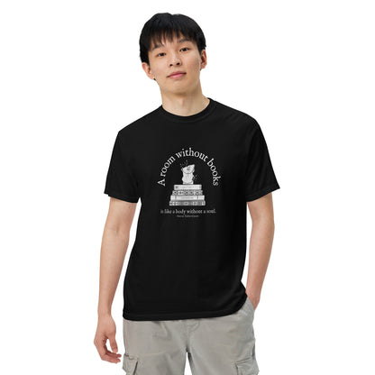 A room without books Unisex garment-dyed heavyweight t-shirt