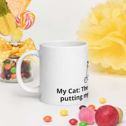 My Cat White glossy mug